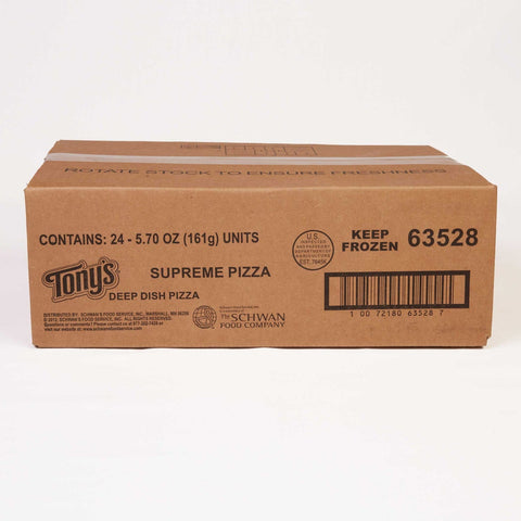 Schwans Tonys Supreme Par Baked Pizza, 6.5 Ounce -- 24 per case.