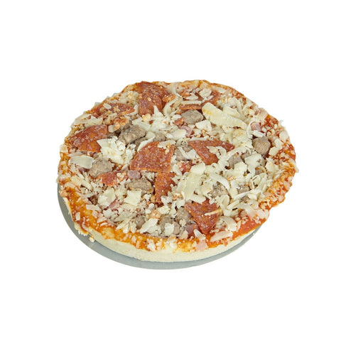 Schwans Red Baron Meat Trio Par Baked Pizza, 6 Ounce -- 12 per case.