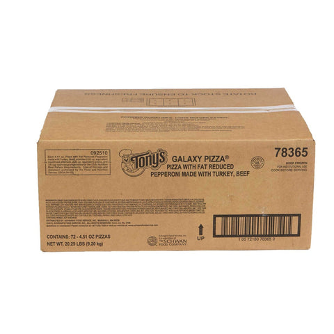 Tonys Galaxy Pizza Pizza Pepperoni -- 72 per case.