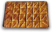 Athens Foods Walnut Triangle Baklava -- 48 per case.
