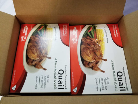 Manchester Farms Seasoned Bone in Quail Breast, 1 Pound -- 6 per case.