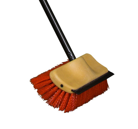 O Cedar Bi Level Floor Scrub Brush with Squeegee and Handle -- 6 per case.