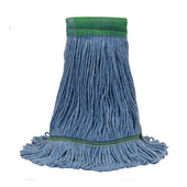 Healthi Pro Blue Medium Anti Microbial Loop End Mops -- 6 per case.