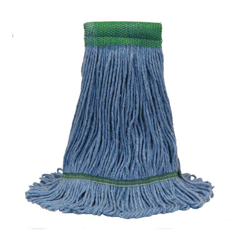 Healthi Pro Blue Medium Anti Microbial Loop End Mops -- 6 per case.