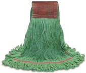O-Cedar Commercial Green Medium Shrinkless Mop -- 12 per case.