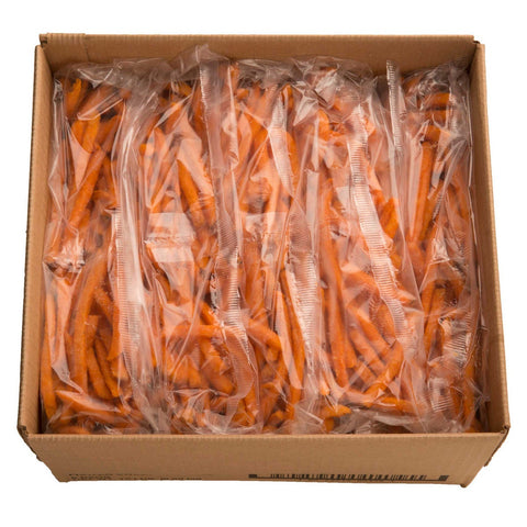 McCain Harvest Splendor 5/16 inch Straight Cut Battered Seasoned Sweet Potato Fry, 2.5 Pound -- 6 per case.