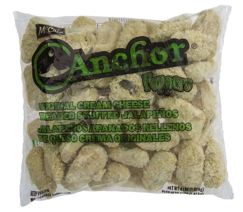 Anchor Original Cream Cheese Breaded Stuffed Jalapeno, 4 Pound -- 4 per case