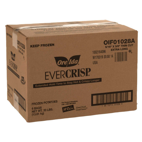 McCain Ore Ida EverCrisp Thin Potato Fry, 5 Pound -- 6 per case.