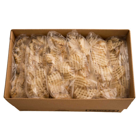 McCain Ore Ida Cross Trax Waffle Potato Fry, 4.5 Pound -- 6 per case.