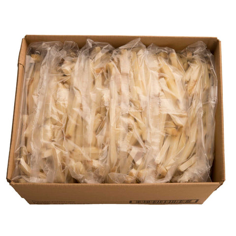 McCain Skin On Fresh Style Blanched Fries, 3/8 inch -- 6 per case.