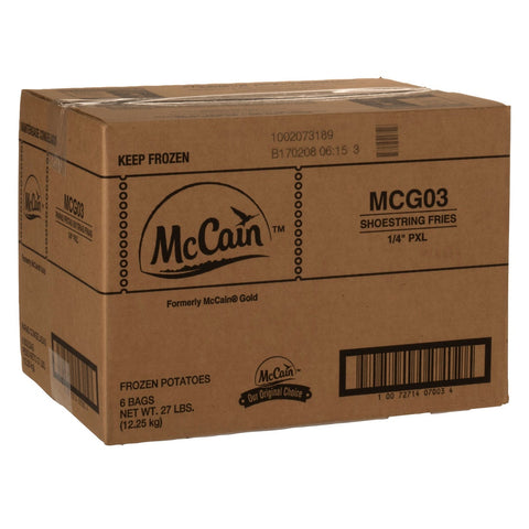 McCain Gold Super Shoestrings Potato Fry, 4.5 Pound -- 6 per case.