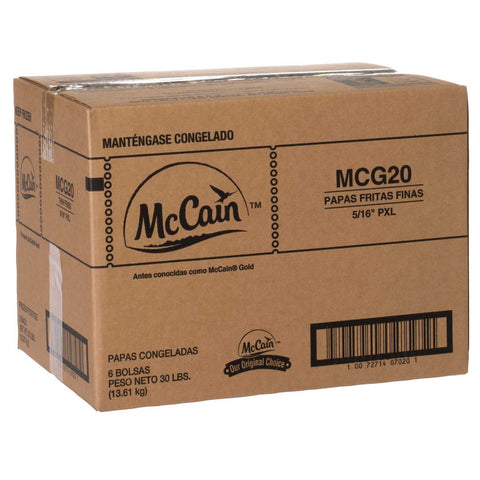 McCain Gold Premium Extra Large Thin Cut Potato Fry, 5 Pound -- 6 per case.