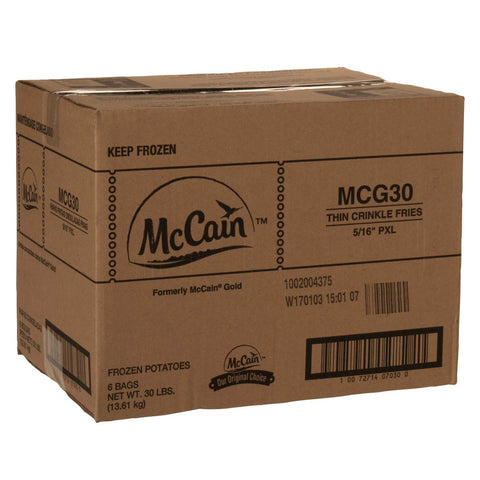 McCain Gold Premium Extra Large Crinkle Cut Potato Fry, 3 Ounce -- 30 per case.