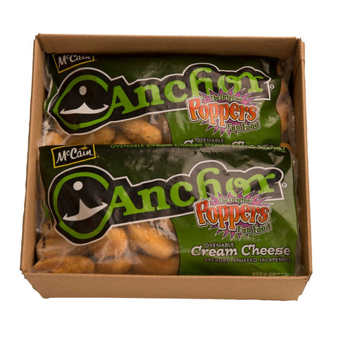 McCain Poppers Breaded Ovenable Cream Cheese Stuffed Jalapeno - Appetizer, 2 Pound -- 6 per case.