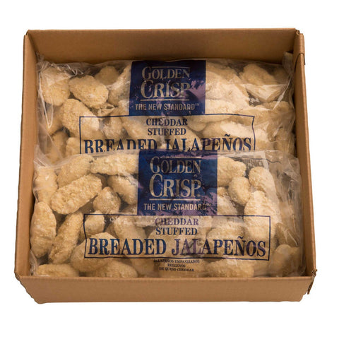 McCain Golden Crisp Breaded Cheddar Stuffed Jalapeno - Appetizer, 3 Pound -- 4 per case.