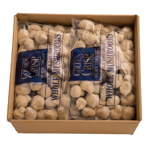 McCain Golden Crisp Homestyle Breaded Whole Mushroom - Appetizer, 2 Pound -- 6 per case.