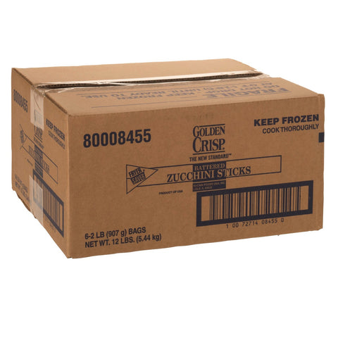 McCain Golden Crisp Fryersaver Battered Zucchini Stick - Appetizer, 2 Pound -- 6 per case.