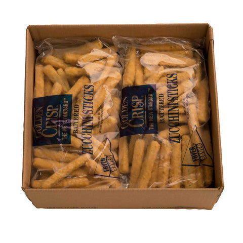 McCain Golden Crisp Fryersaver Battered Zucchini Stick - Appetizer, 2 Pound -- 6 per case.