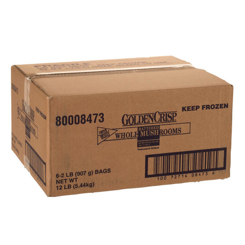 McCain Golden Crisp Fryersaver Battered Whole Mushroom - Appetizer, 2 Pound -- 6 per case.