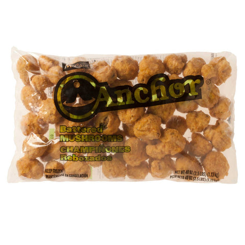 McCain Anchor Battered Mushroom - Appetizer, 2.5 Pound -- 6 per case.