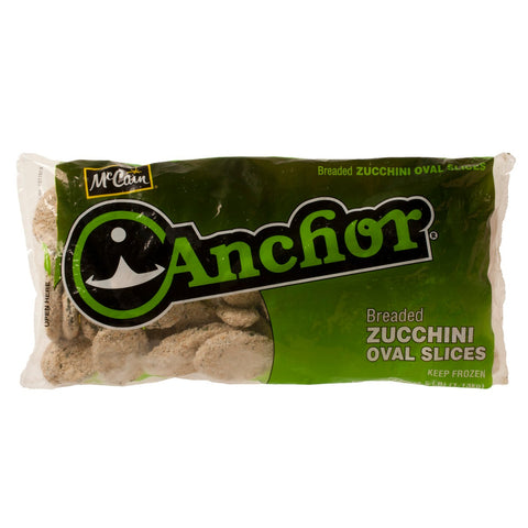 McCain Anchor Breaded Oval Zucchini Slice - Appetizer, 2.5 Pound -- 6 per case.