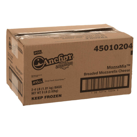 McCain Mozzamia Breaded Mozzarella Cheese - Appetizer, 4 Pound -- 2 per case.