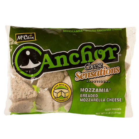 McCain Mozzamia Breaded Mozzarella Cheese - Appetizer, 4 Pound -- 2 per case.