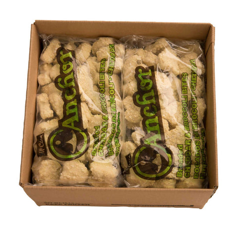 McCain Anchor Breaded Cheddar and Broccoli Bite - Appetizer, 2.5 Pound -- 6 per case.
