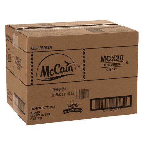 McCain 4 Schools Thin Cut Fry, 5 Pound -- 6 per case.