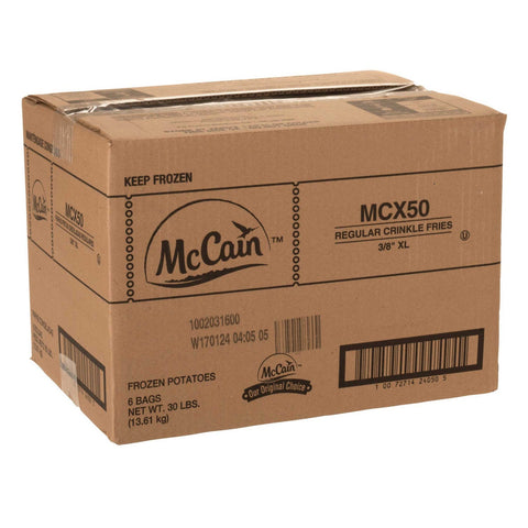 McCain Regular Crinkle Cut Potato Fry, 5 Pound -- 6 per case.