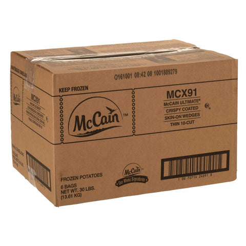 McCain Ultimate 10 Wedge Cut Potato, 5 Pound -- 6 per case.