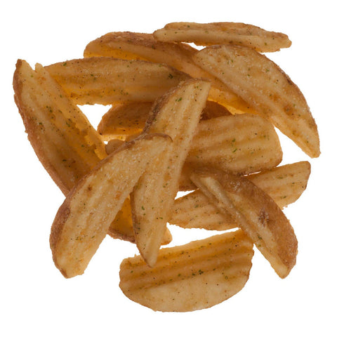 McCain Route 66 Crinkled Cut Wedge Fry - Appetizer, 5 Pound -- 6 per case.