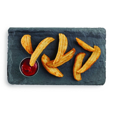 McCain Route 66 Crinkled Cut Wedge Fry - Appetizer, 5 Pound -- 6 per case.