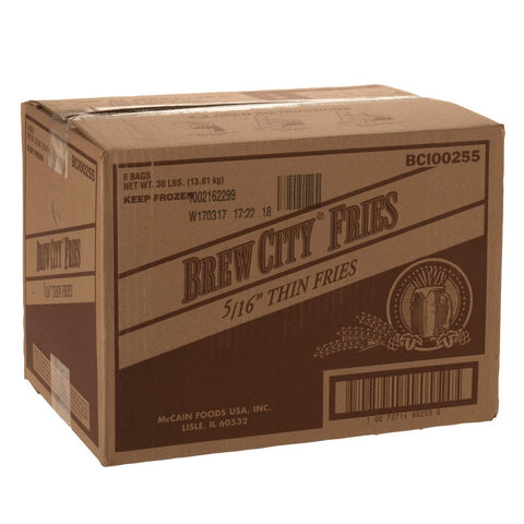 McCain Brew City Beer Battered Thin Cut French Fry, 5 Pound -- 6 per case.