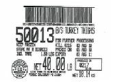 Shenandoah Boneless Skinless Turkey Thighs, 40 Pound.