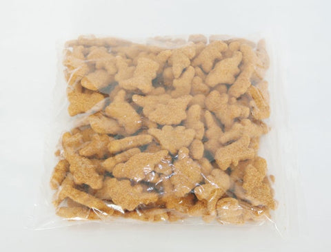 Perdue Farms Fully Cooked Breaded Dino Shaped Chicken Breast Nuggets, 5 Pound Bag -- 2 per case.