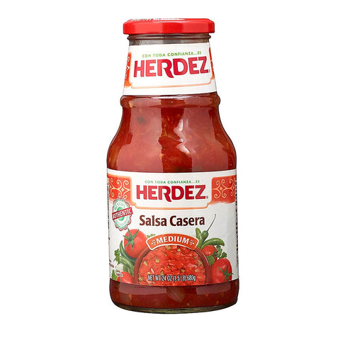 Herdez Medium Casera Salsa, 24 Ounce -- 12 per case.