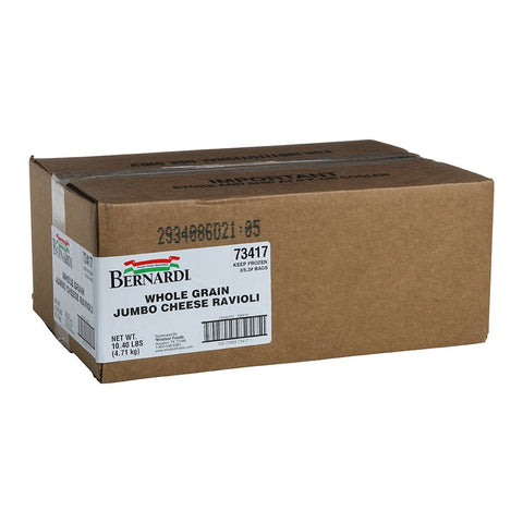 Bernardi Whole Grain Jumbo Cheese Ravioli Pasta, 5.2 Pound -- 2 per case