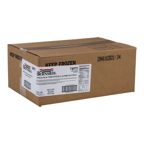 Windsor Bernardi Spinach and Gorgonzola Jumbo Round Ravioli, 5 Pound -- 2 per case.