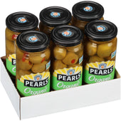 Pearls Organic Red Pepper Stuffed Green Olives, 6.7 Ounce -- 6 per case.