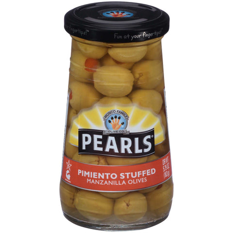 Pearls Pimiento Stuffed Manzanilla Olives, 5.75 Ounce -- 12 per case.