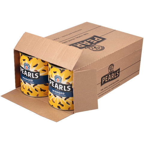 Pearls Wedged Ripe Olives, 55 Ounce -- 6 per case.