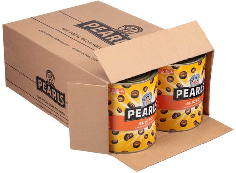 Pearls Fancy Sliced Ripe Olives, 55 Ounce -- 6 per case.