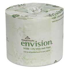 Georgia Pacific Professional One-Ply Bathroom Tissue, 1210 Sheets/Roll, 80 Rolls/Carton