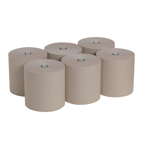 Georgia Pacific Pacific Blue Ultra High Capacity Brown Recycled Paper Towel Roll, 1150 count per roll -- 6 rolls per case.