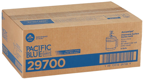 Pacific Blue Select White Centerpull Disposable Surface System Towel Roll Refill -- 540 per case