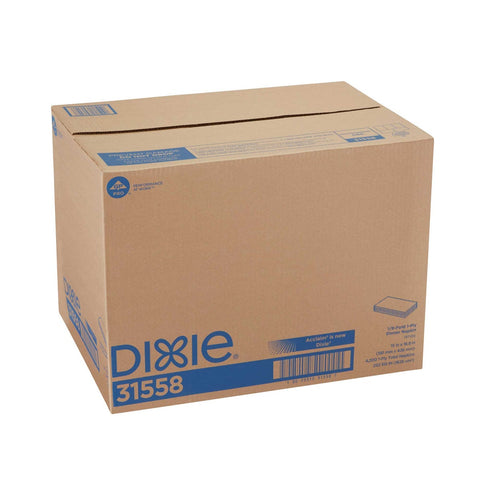 Acclaim 1-Ply 15x17 1/8 Fold Paper Dinner Napkins, White -- 4200 per case.