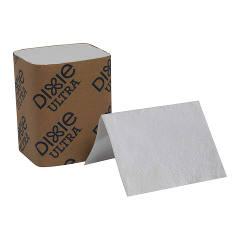 Dixie Ultra White Interfold 2 Ply Napkin Dispenser Refill -- 6000 per case.