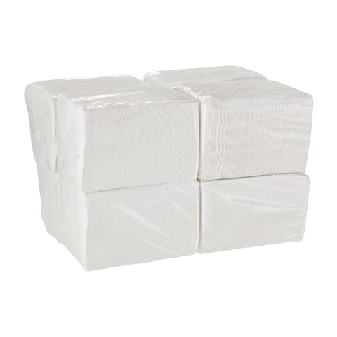 Acclaim White 1 Ply 16x16 1/4 Fold Paper Dinner Napkin -- 4000 per case.