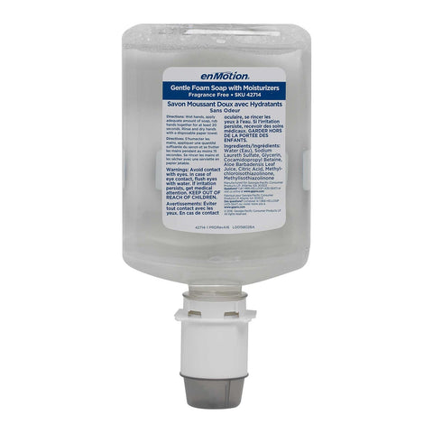 Georgia Pacific enMotion Dye and Fragrance Free Gentle Foam Soap with Moisturizers, 2400 Milliliter.